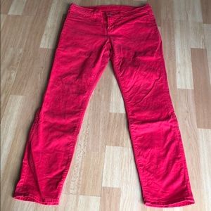 J Brand Bright Red Jeans Leggings